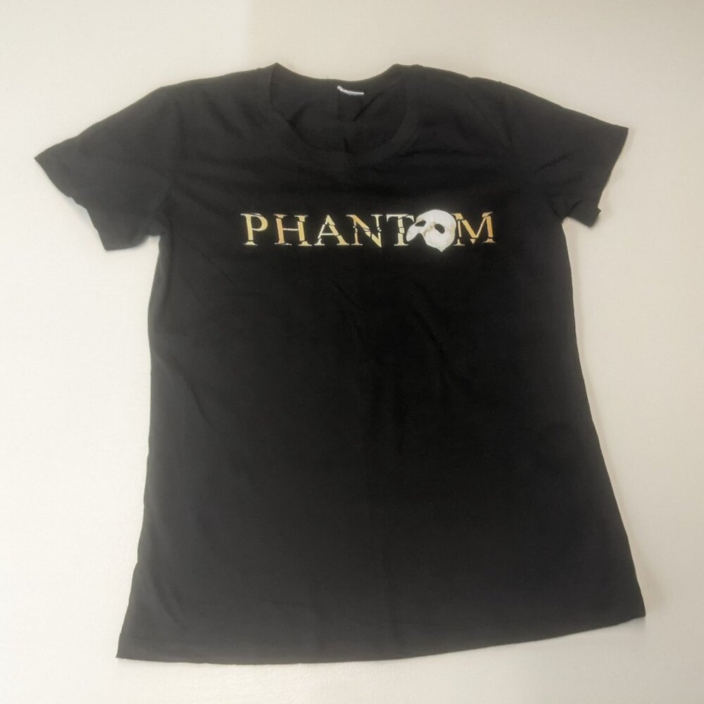Hiclol Brand Size Small Black "Phantom" cotton tee shirt